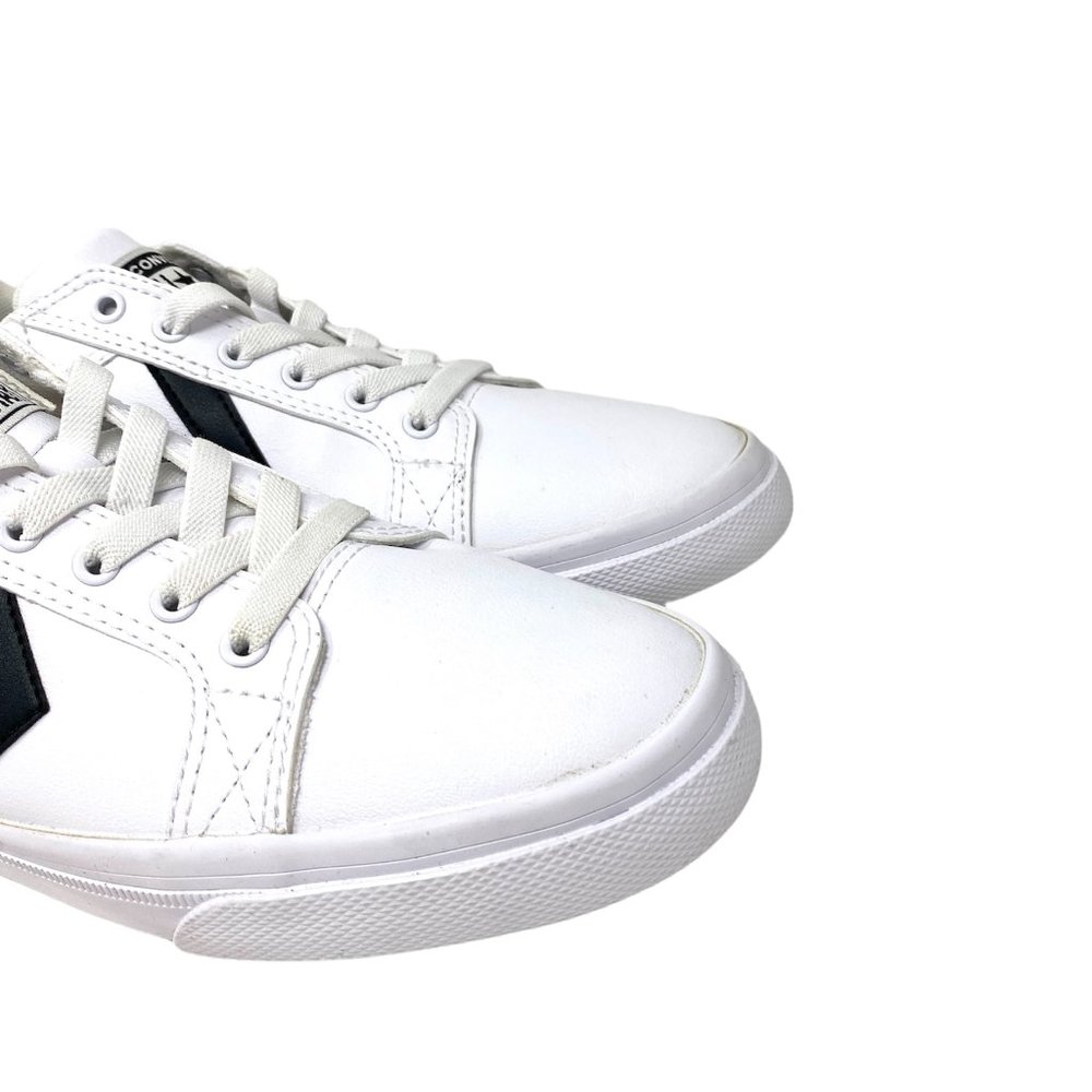 Converse Shoes Womens Size 669577C EL DISTRITO White Canvas Black Print Sneakers - Picture 3 of 10